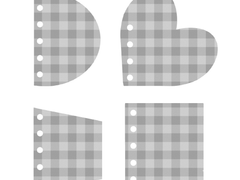 [굿노트 스티커] 체커보드st 메모지