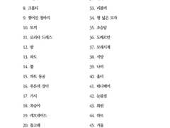 캐릭터 디자인 키워드 제공