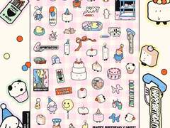 굿노트 스티커 - 해피 버스데이 케이키