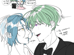 (경)신랑 카제하야타츠미 신부 HiMERU 한 가족이 됩니다(축)