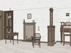 [웹툰 스케치업] 중세 작은 방