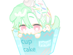 생크림 컵케잌 커미션