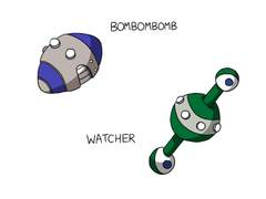 메가맨 시리즈의 Bombombomb 과 Watcher