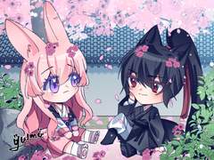 흑묘방의 매화나무 아래에서 시간을 보내는 걔네들.