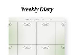 [무료공유] 위클리 다이어리