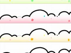 [굿노트 스티커] 그라데이션 구름 마테