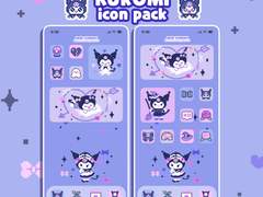 [무료]산리오 친구들 - 쿠로미 아이콘팩&굿노트 스티커