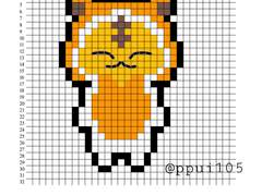 캐럿랜드 햄토리 호시 십자수 도안