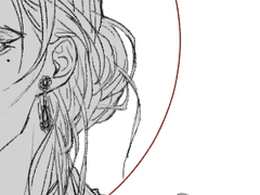 흑백 러프 커미션