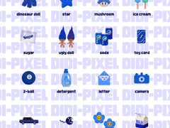 💾💾 픽셀 심플 스티커 [ver.4]