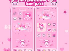 [무료]산리오 친구들 - 마이멜로디 아이콘팩&굿노트 스티커