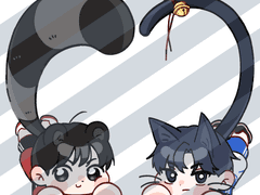 SD 동물 꼬리 하트 고정틀 커미션