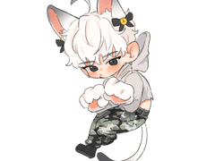 꽝냥이 키링 도안 무료나눔