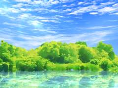 원경 나무와 풀숲 브러쉬 (클립스튜디오)