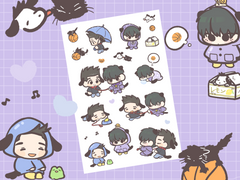 센루 멍냥 SD스티커 도안 _ 수인버전