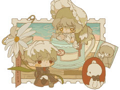 여름우표 고정틀 커미션