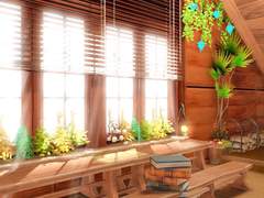 햇살이 비치는 다락방, 원예가의 작업실