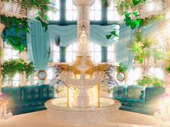 푸른 저택의 응접실