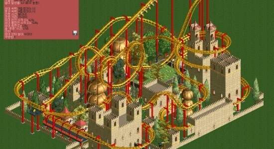 [RCT2]Chaos Eagle’s Castle (컴팩트 반전 롤러코스터): 사호 평온자의 공간