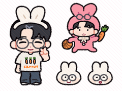 권준호 스티커 도안 유료 배포