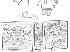 이누키타가 컵 깨는 만화