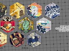 육각 금속 뱃지 타입(O)