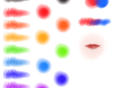 수채화 질감 브러시