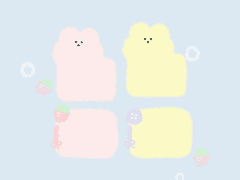 노랑토끼홀씨 카톡 테마 [ios/and]