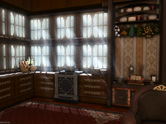 [ 소형 ]엔틱 분위기 가정집, 겨울 크리스마스 한꼬집