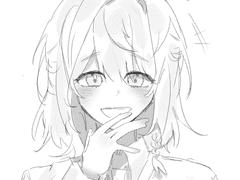 커뮤캐들 웃는 모습