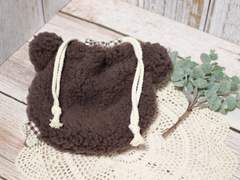 핸드메이드 곰 스트링파우치