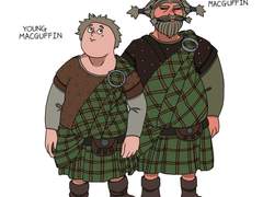 메리다와 마법의 숲의 Lord MacGuffin 과 Young MacGuffin