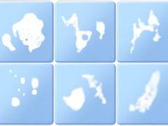 비누 거품과 기포 8종 브러쉬 세트 (클립스튜디오)