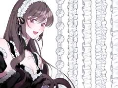 로맨스 판타지 자잘 프릴 브러쉬2 5종 (밑색/채색)