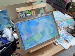 오일페인팅 과정들