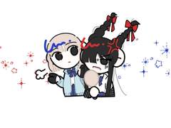 내가 머리 묶어줄게!