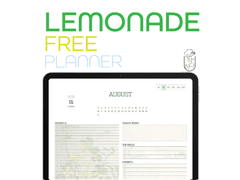 [굿노트] 8월 LEMONADE PLANNER / 무료공유