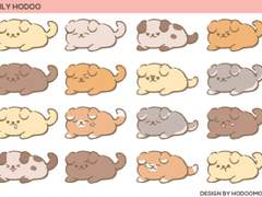 [굿노트] 🐶 데일리 호두 1 스티커