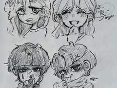 오랜만에 자캐 그리기