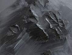 검은 캔버스 하얀 물감