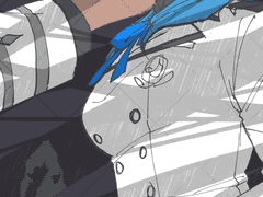 부드러운 것이 닿았다 떨어졌다