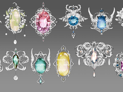 로판,중세판타지 장신구 [clip,png] 소재 12종 Ver. 4