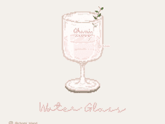 CHOMI│ios 워터 글라스 픽셀 카카오톡 테마 - 아이폰