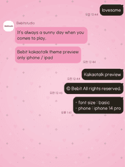 Heart kakaotalk theme (3 color)