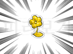 [PNG] 아주 작은 황금꽃 데코 스티커