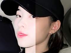 밝고 하얀 핑크 PSD