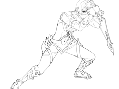 ★그랜드 체이스 남성 캐릭터, [힘겨운 전투]를 벌이는 중...!아크릴 스탠드 샘플★