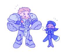 간단 단색 SD + LD 커미션/닫음