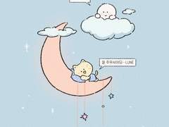 윰냥&죠랭 おやすみ 배경화면