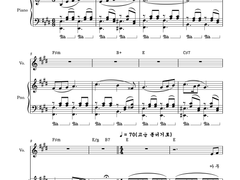 [사호 평온자의 전자 악보][3단]화가(畵家)(동요)